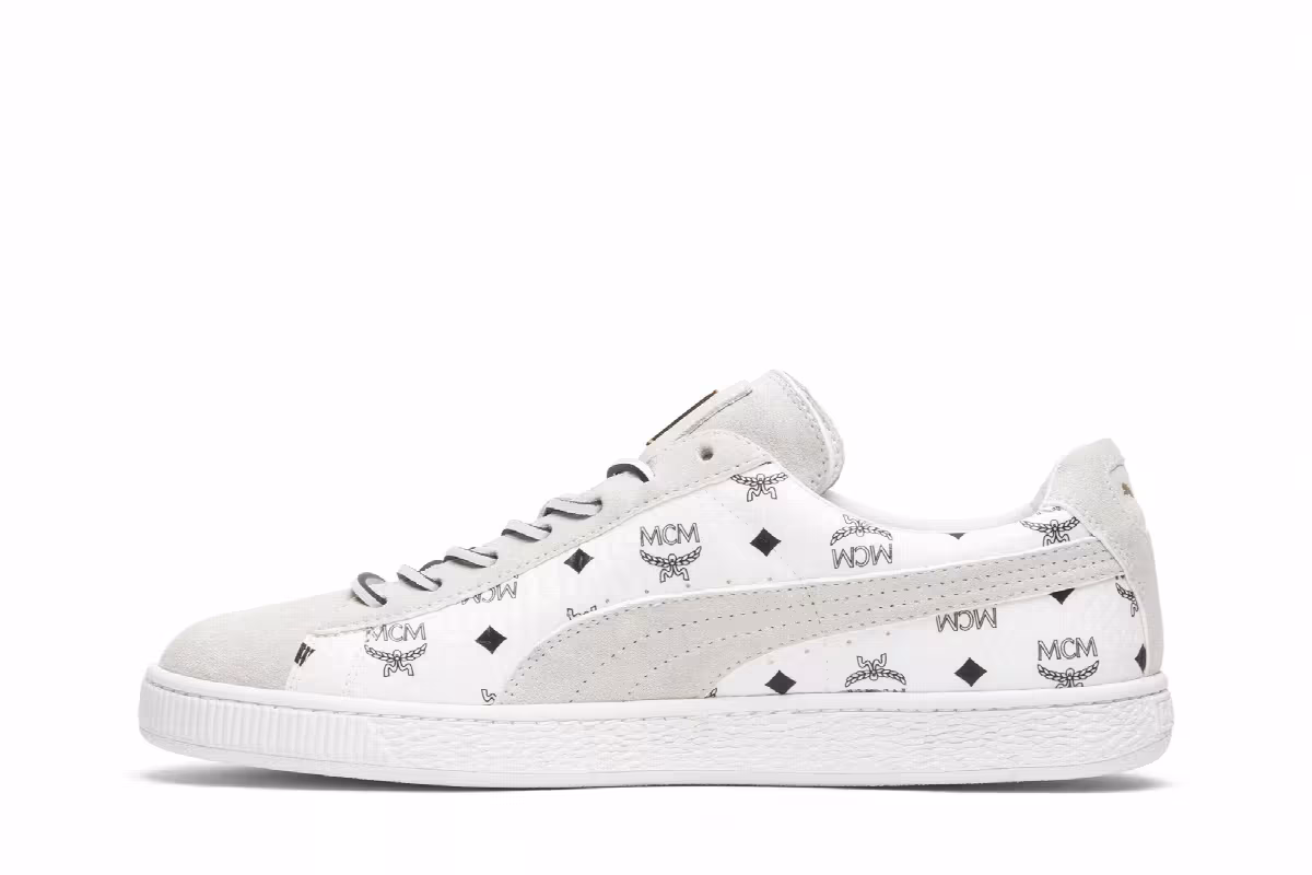 MCM x Puma Suede Whisper White, view 4