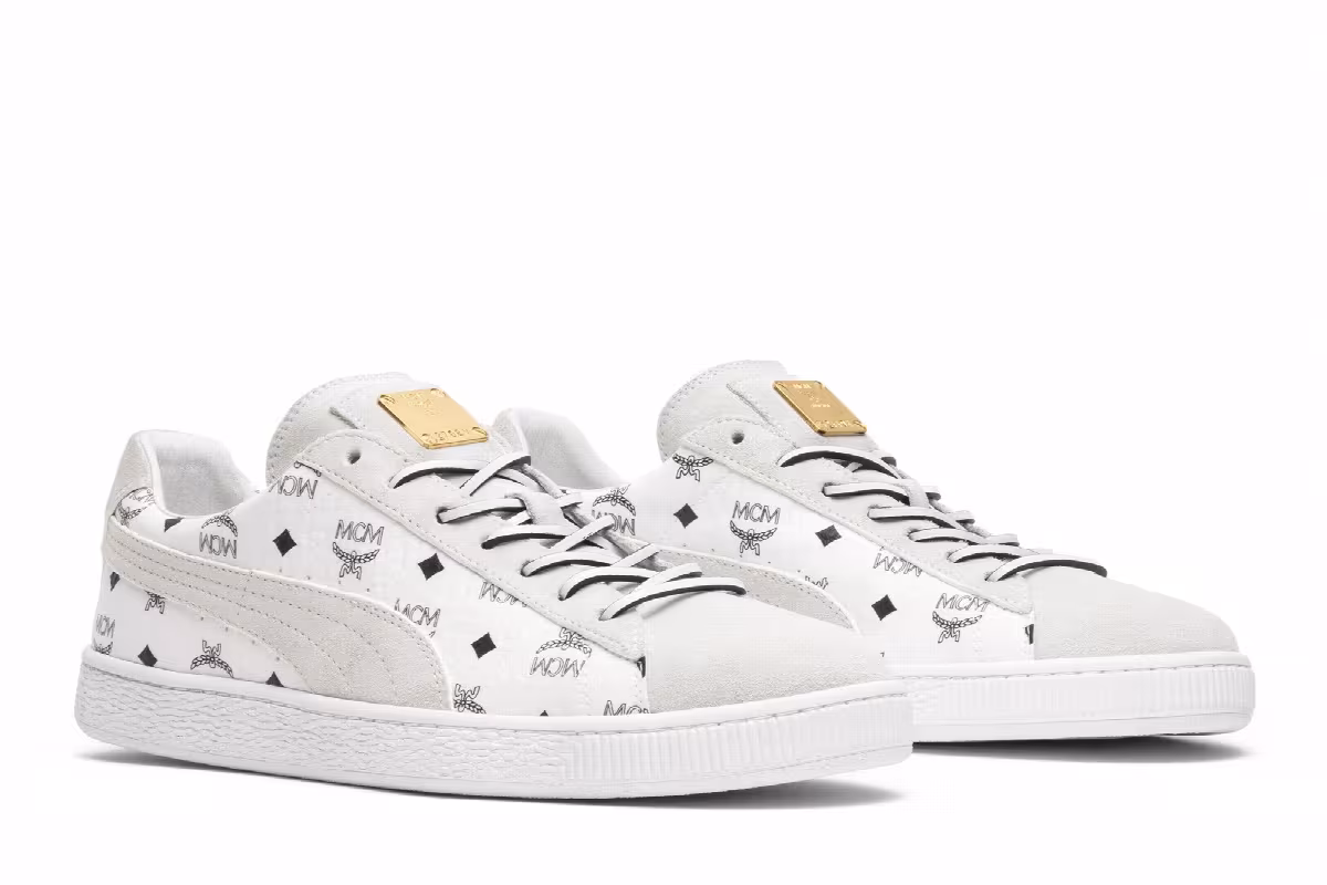 MCM x Puma Suede Whisper White, view 9
