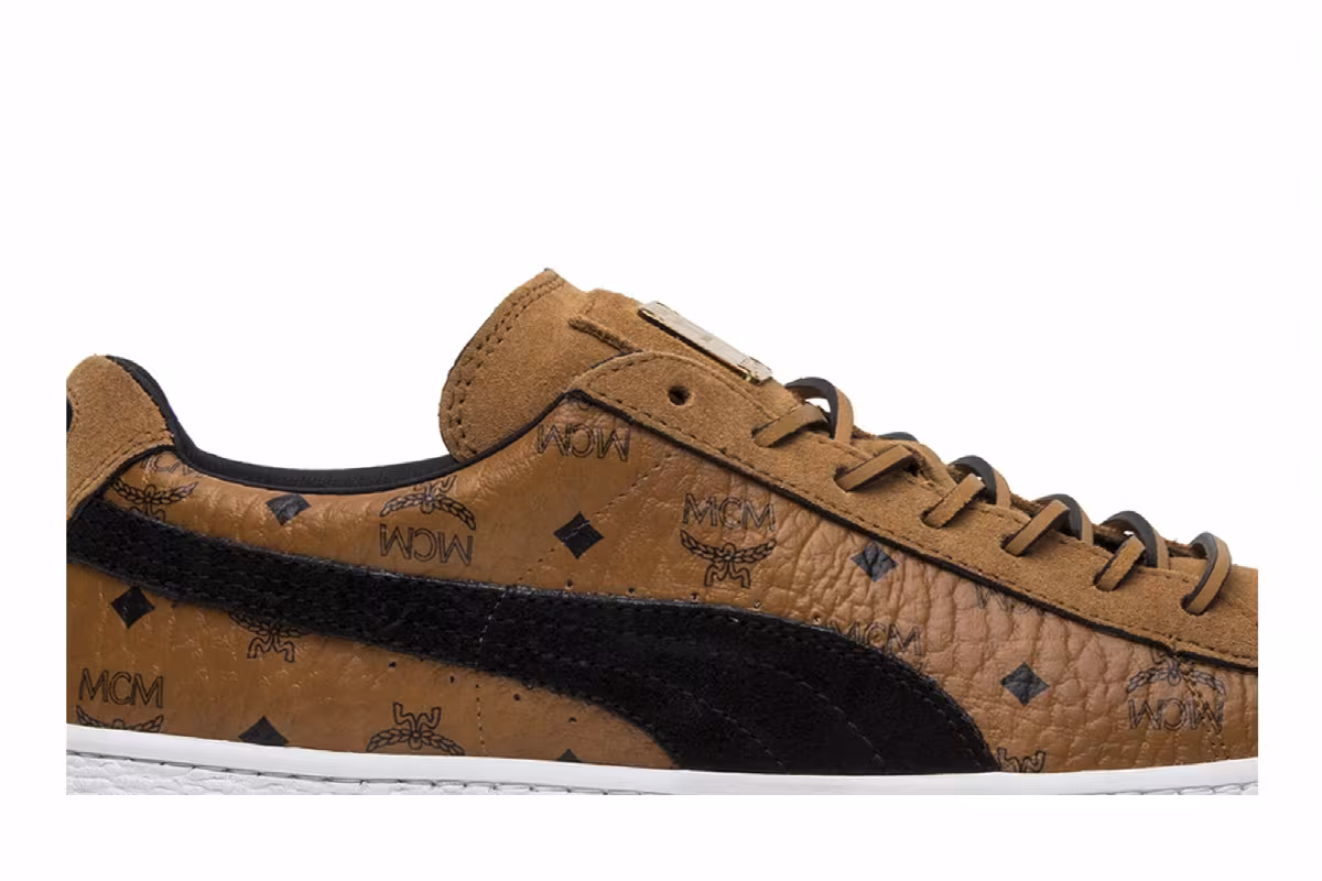 MCM x Puma Suede Buckthorn Brown, view 3