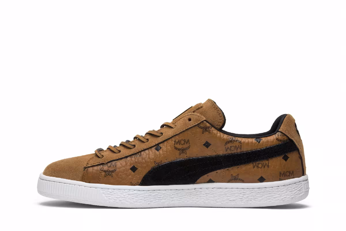 MCM x Puma Suede Buckthorn Brown, view 4