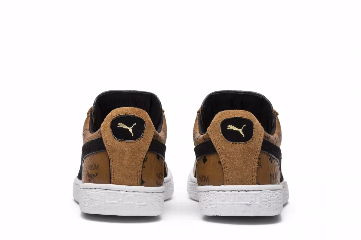 MCM x Puma Suede Buckthorn Brown, view 7