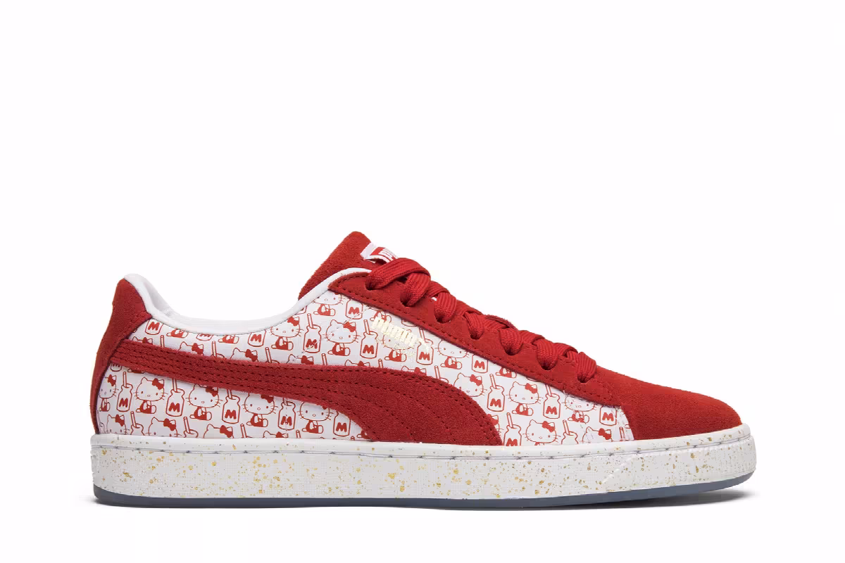 Hello Kitty x Puma Women's Suede Bright Red, view 2