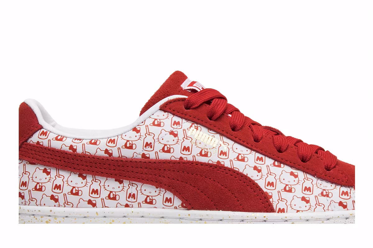 Hello Kitty x Puma Women's Suede Bright Red, view 3