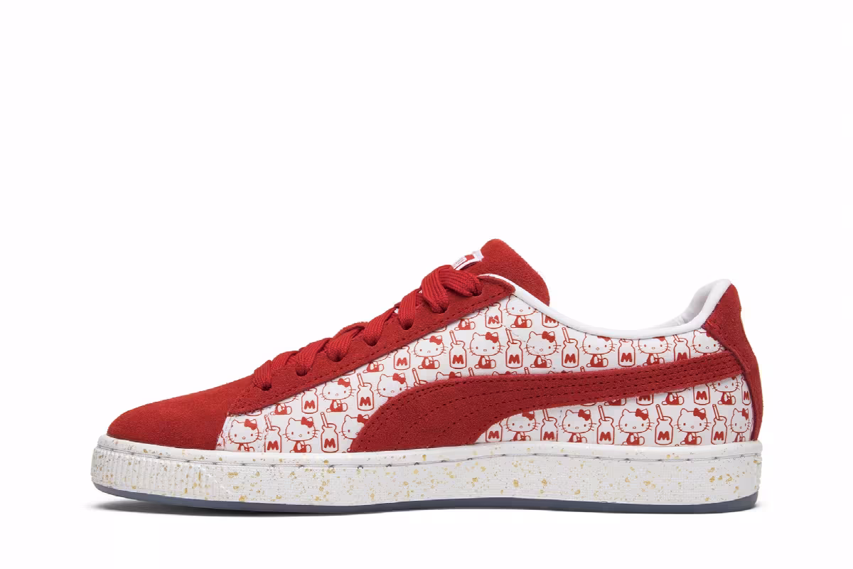 Hello Kitty x Puma Women's Suede Bright Red, view 4