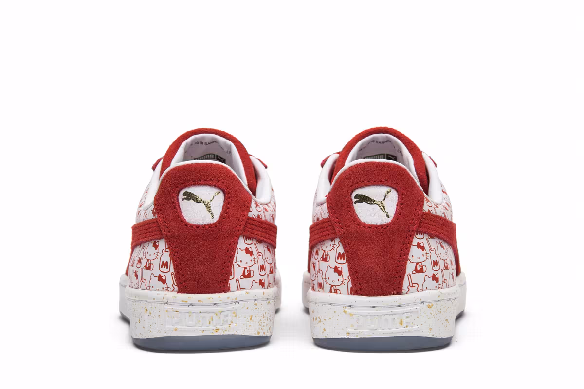 Hello Kitty x Puma Women's Suede Bright Red, view 7