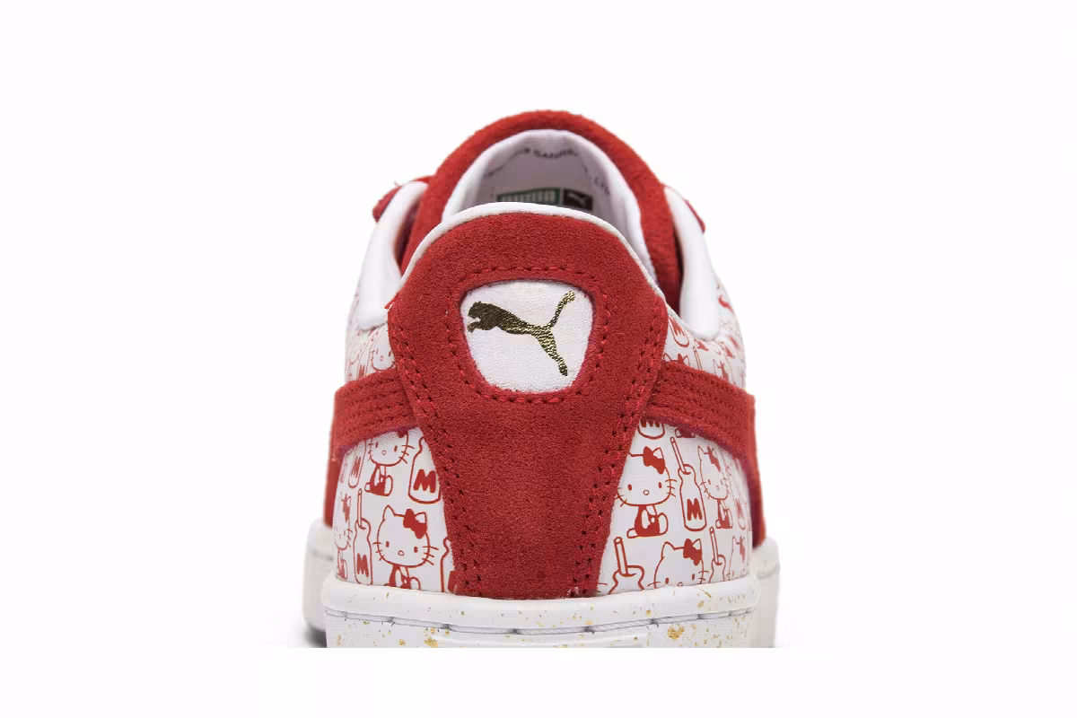 Hello Kitty x Puma Women's Suede Bright Red, view 8