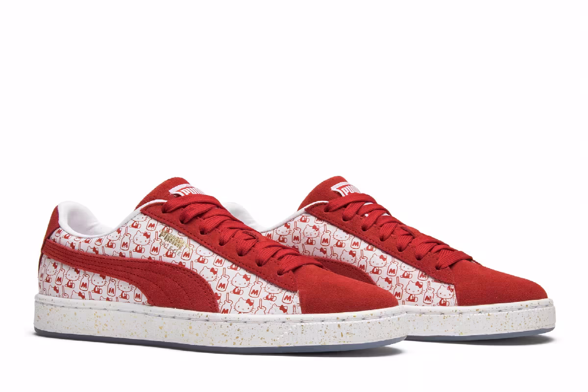 Hello Kitty x Puma Women's Suede Bright Red, view 9