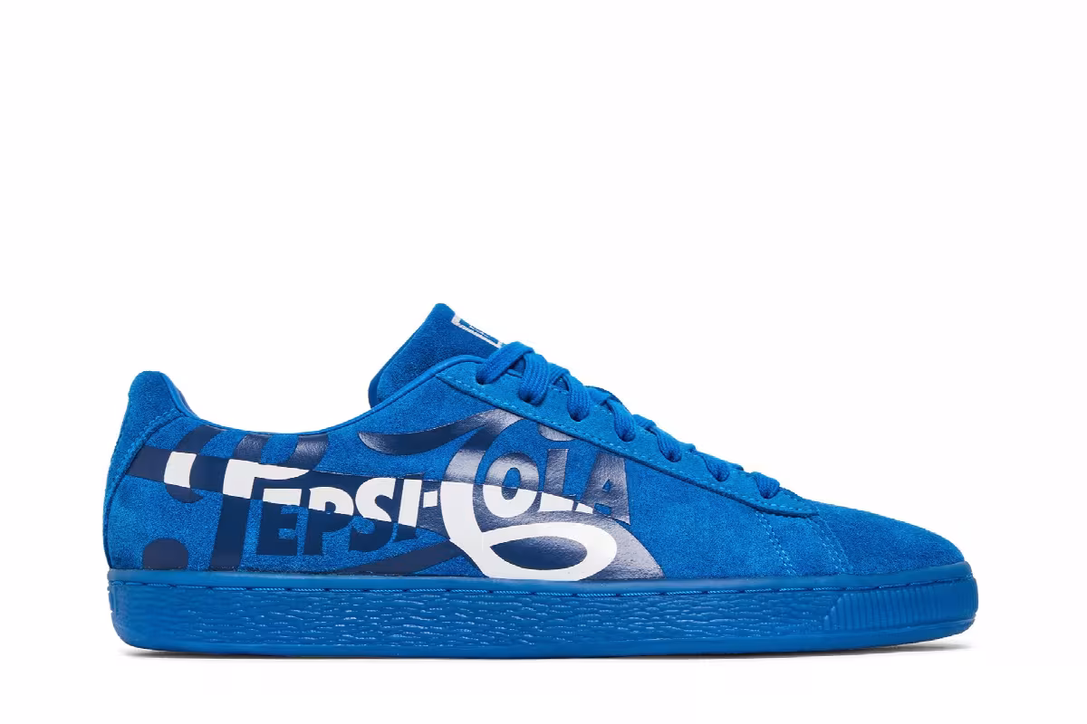 Pepsi x Puma Suede Classic Clean Blue, view 2