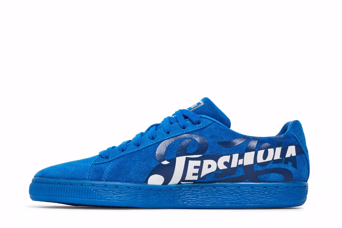 Pepsi x Puma Suede Classic Clean Blue, view 4