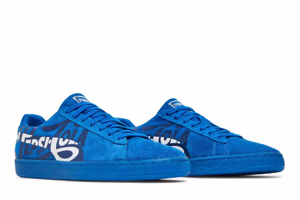 Pepsi x Puma Suede Classic Clean Blue, view 9
