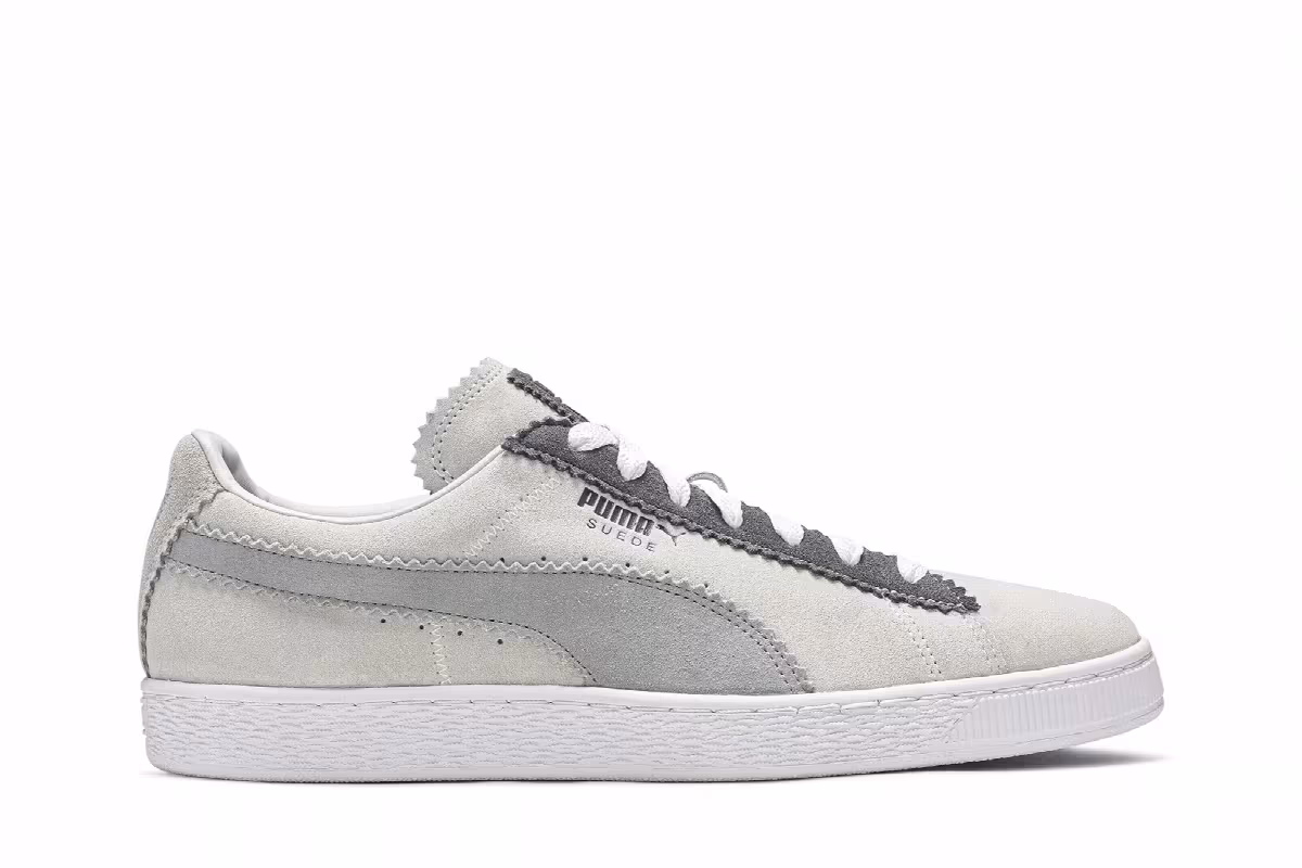 Michael Lau x Puma Suede Classic White Grey, view 2
