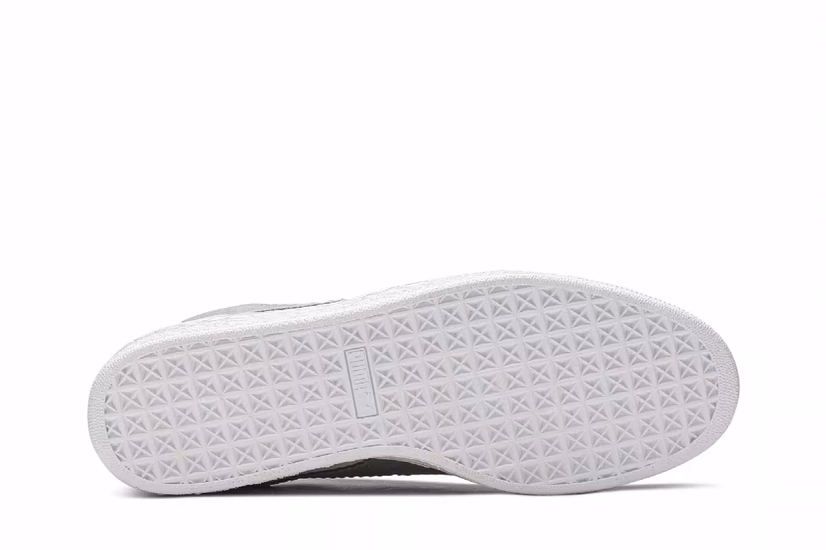 Michael Lau x Puma Suede Classic White Grey, view 5