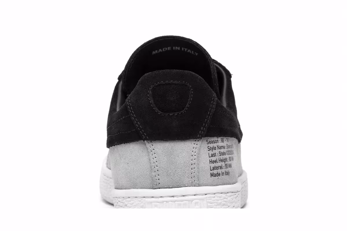 Stampd x Puma Suede Classic White Black, view 8