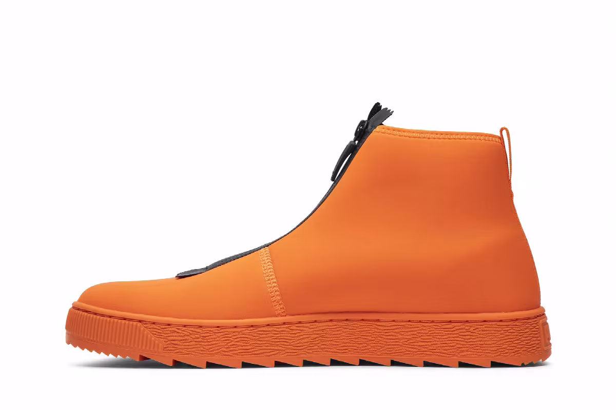 Atelier New Regime x Puma Basket Boot Scarlet Ibis, view 4
