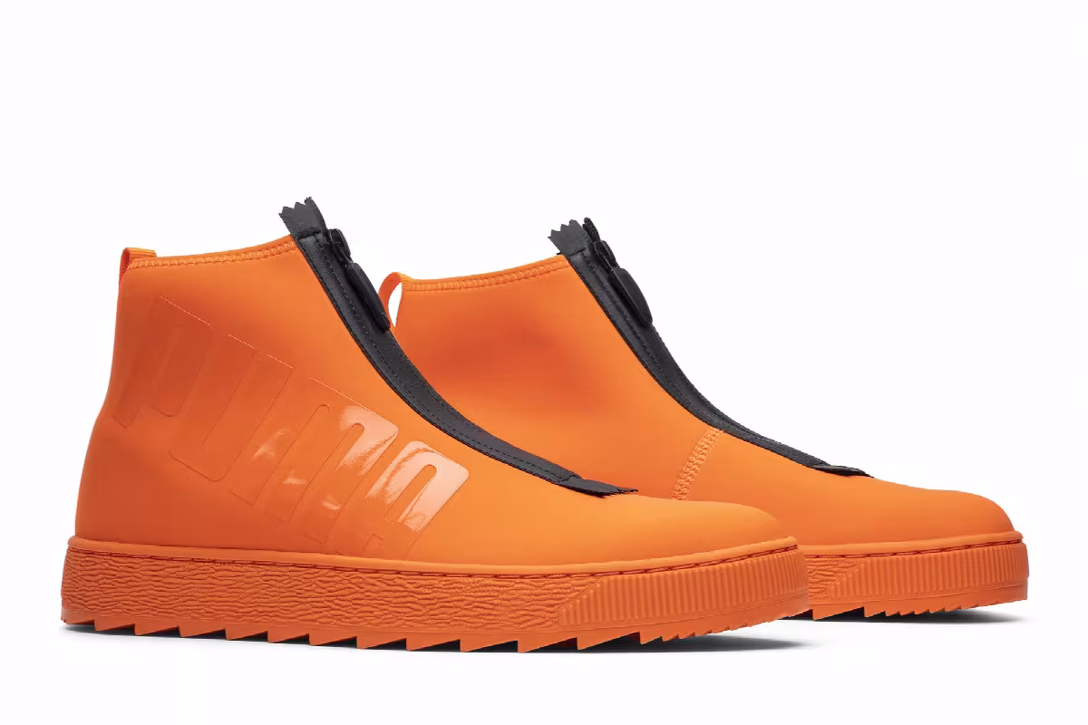 Atelier New Regime x Puma Basket Boot Scarlet Ibis, view 9