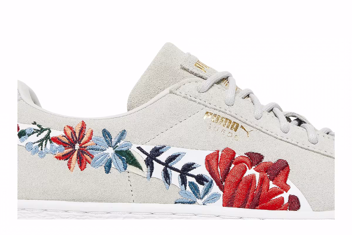 Puma Women's Suede Classic Embroided Floral, view 3