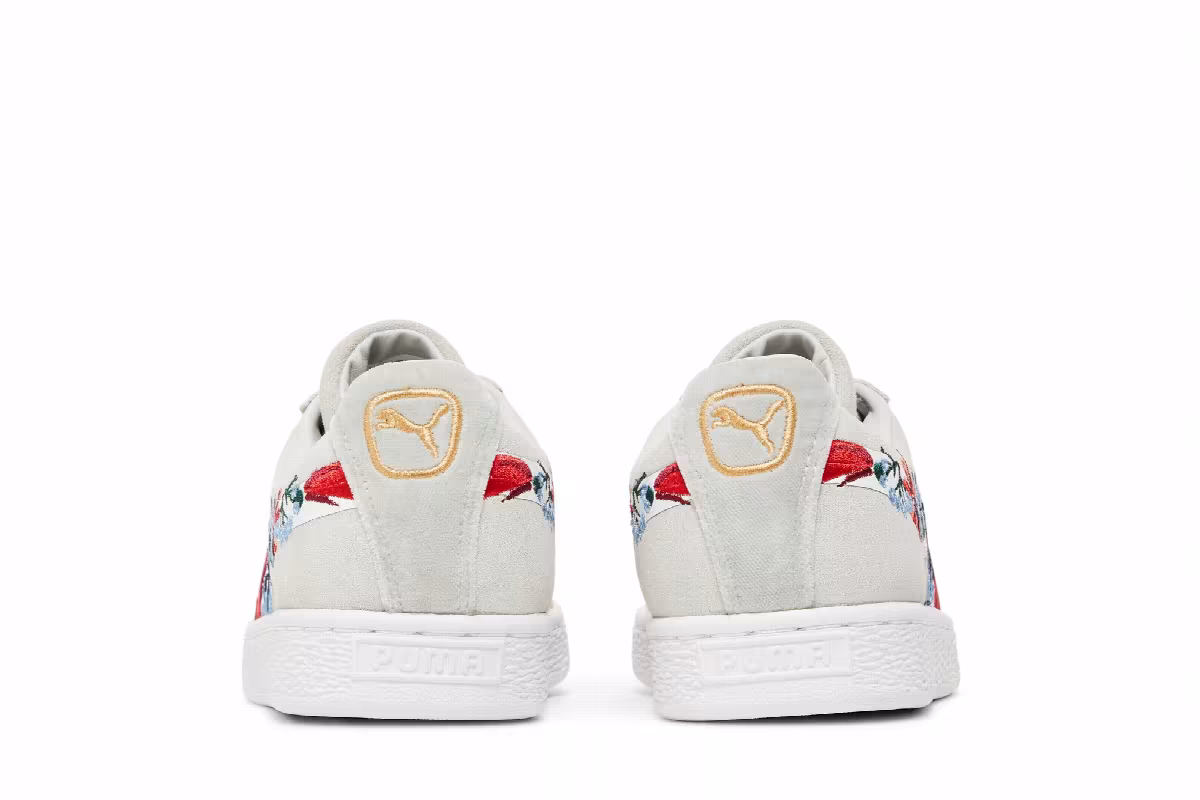 Puma Women's Suede Classic Embroided Floral, view 7