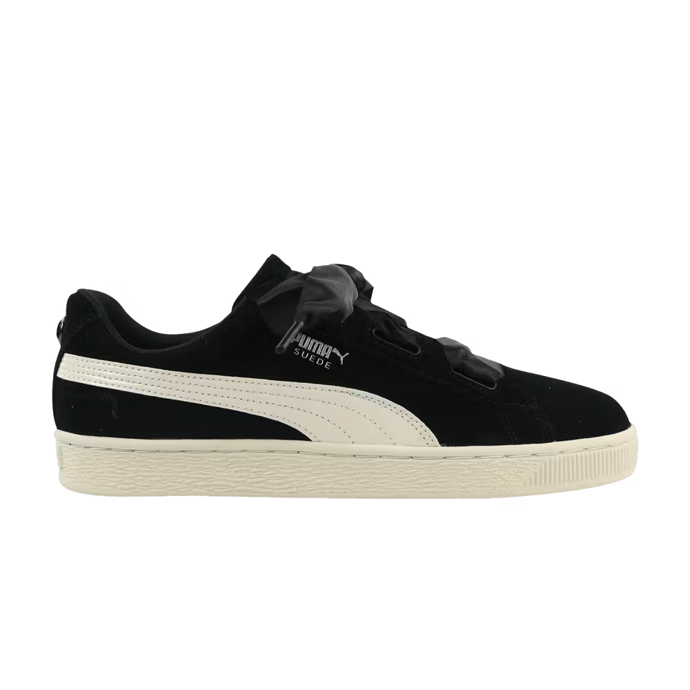 Puma Suede Heart Jewel Jr Black White