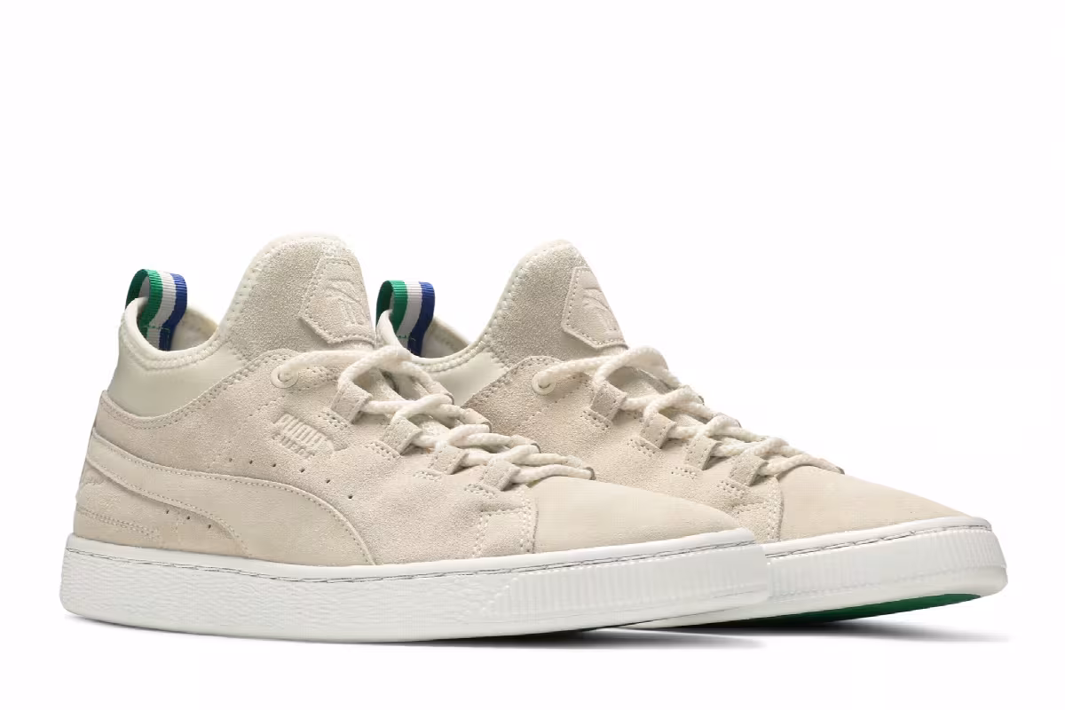 Big Sean x Puma Classic Suede Mid Whisper White, view 9