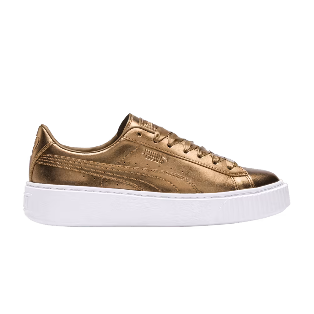 Puma Women's Basket Platform Luxe Ermine