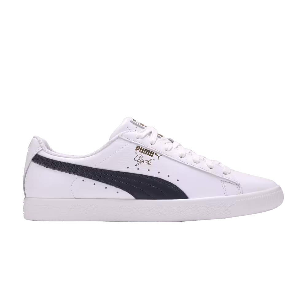 Puma Clyde Core Leather Foil White Navy