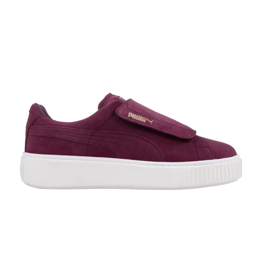 Puma Women's Suede Platform Strap Deep Purple