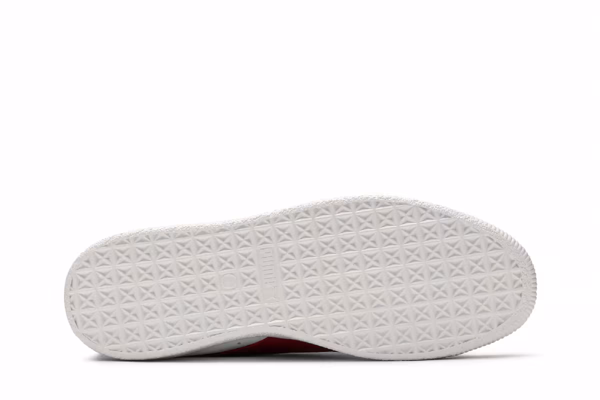 Puma Clyde Core Leather Foil White Cherry, view 5