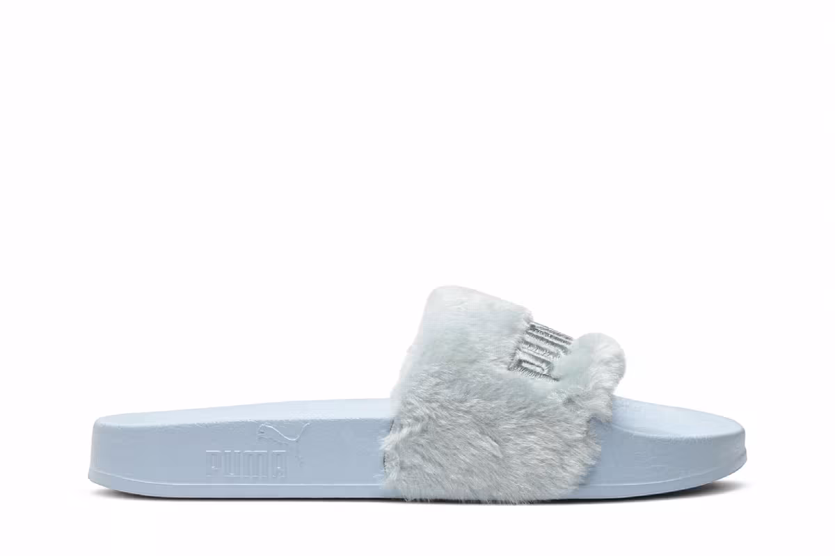 Fenty x Puma Women's Fur Slide Cool Blue, view 2