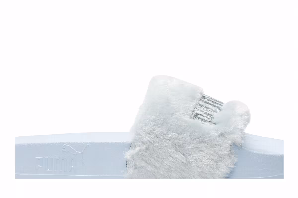 Fenty x Puma Women's Fur Slide Cool Blue, view 3