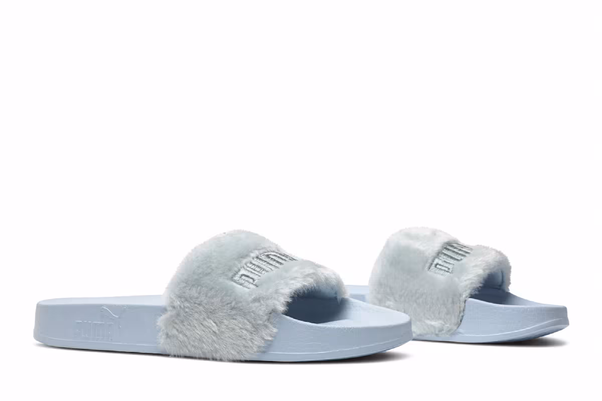 Fenty x Puma Women's Fur Slide Cool Blue, view 9