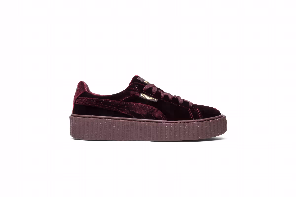 Fenty x Puma Women's Velvet Creeper Burgundy, view 2