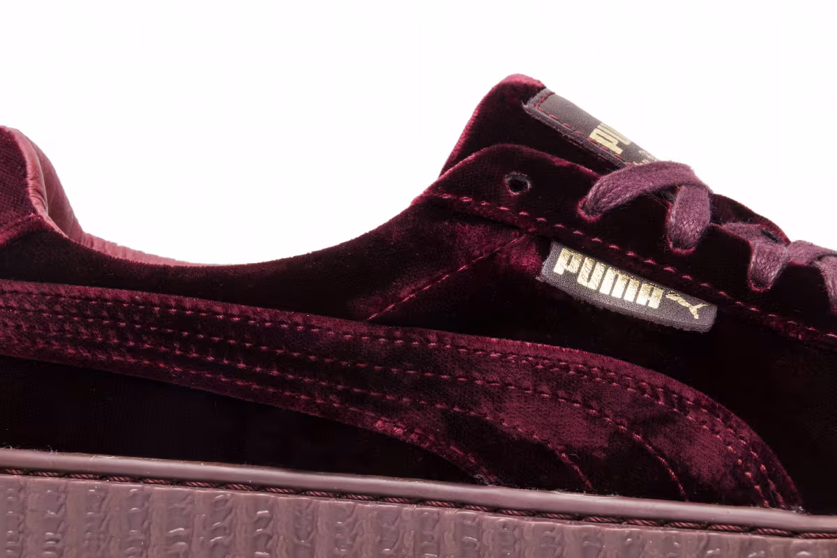 Fenty x Puma Women's Velvet Creeper Burgundy, view 3
