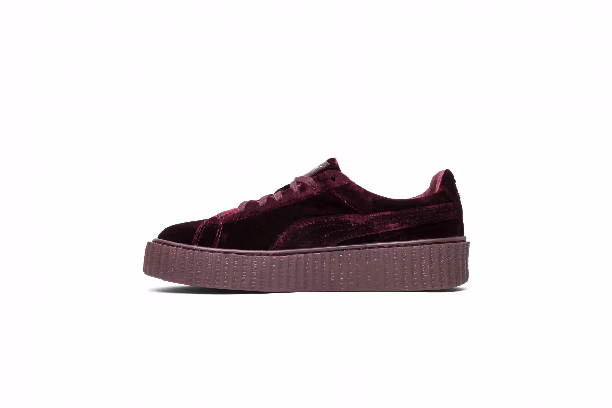 Fenty x Puma Women's Velvet Creeper Burgundy, view 4