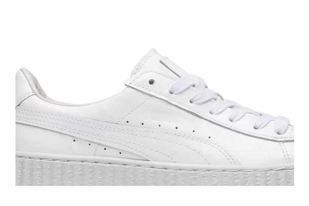 Fenty x Puma Women's Patent Leather Creepers Glo White, view 3