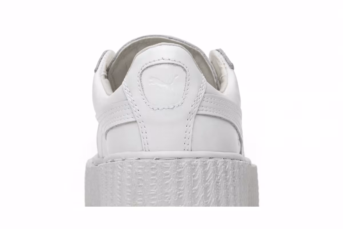 Fenty x Puma Women's Patent Leather Creepers Glo White, view 8