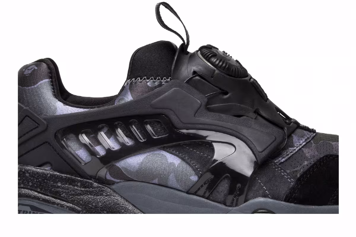 Puma A Bathing Ape x Disc Blaze Black Camo, view 3