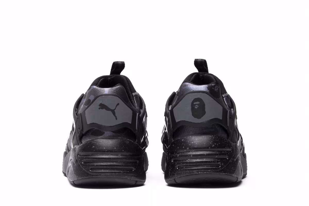 Puma A Bathing Ape x Disc Blaze Black Camo, view 7