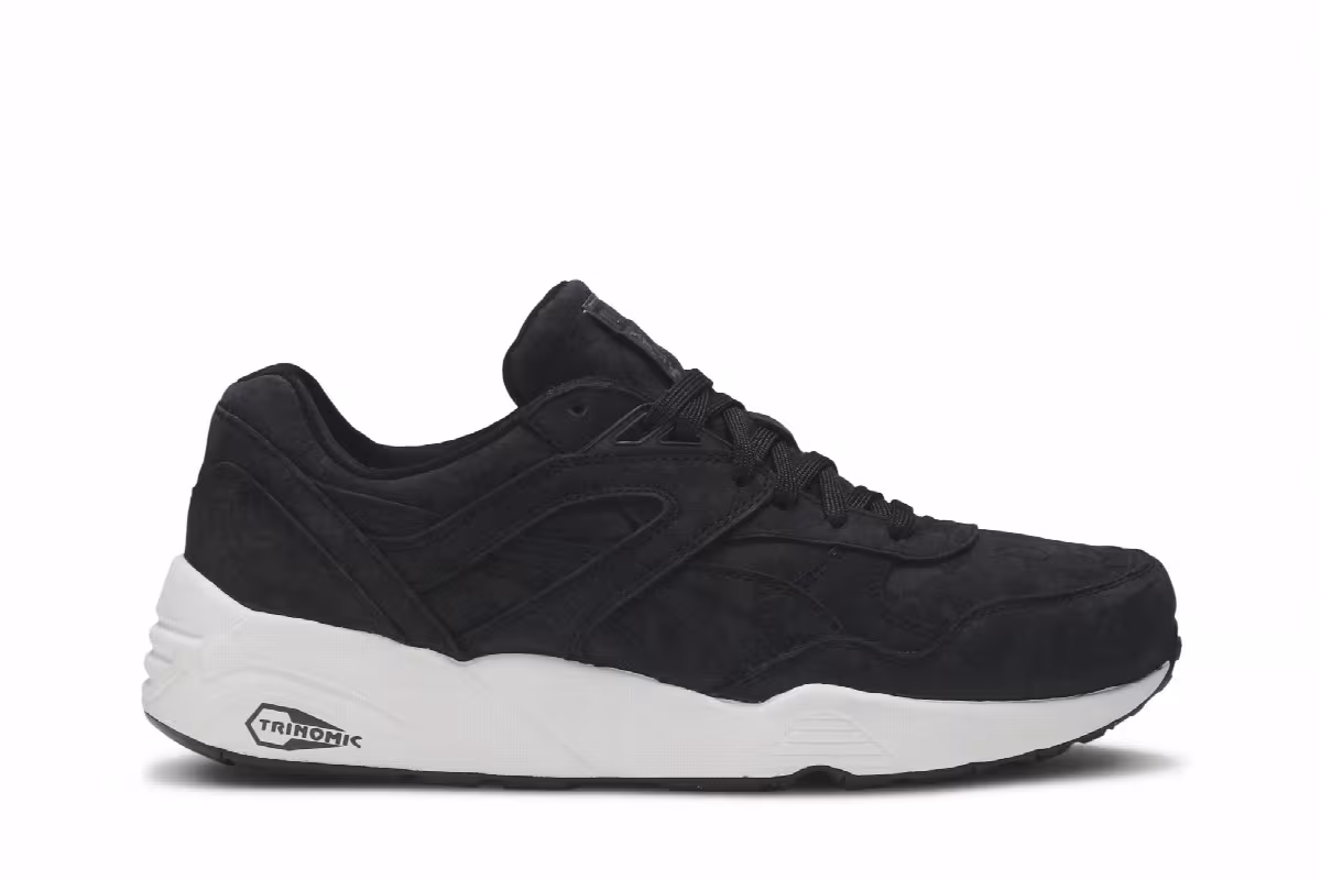 A Bathing Ape x Puma R698 Black Camo, view 2