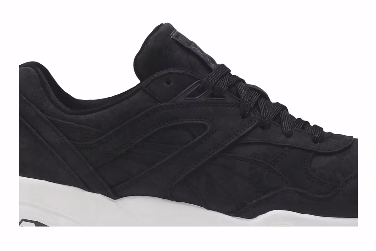 A Bathing Ape x Puma R698 Black Camo, view 3