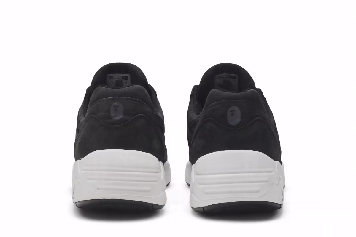 A Bathing Ape x Puma R698 Black Camo, view 7
