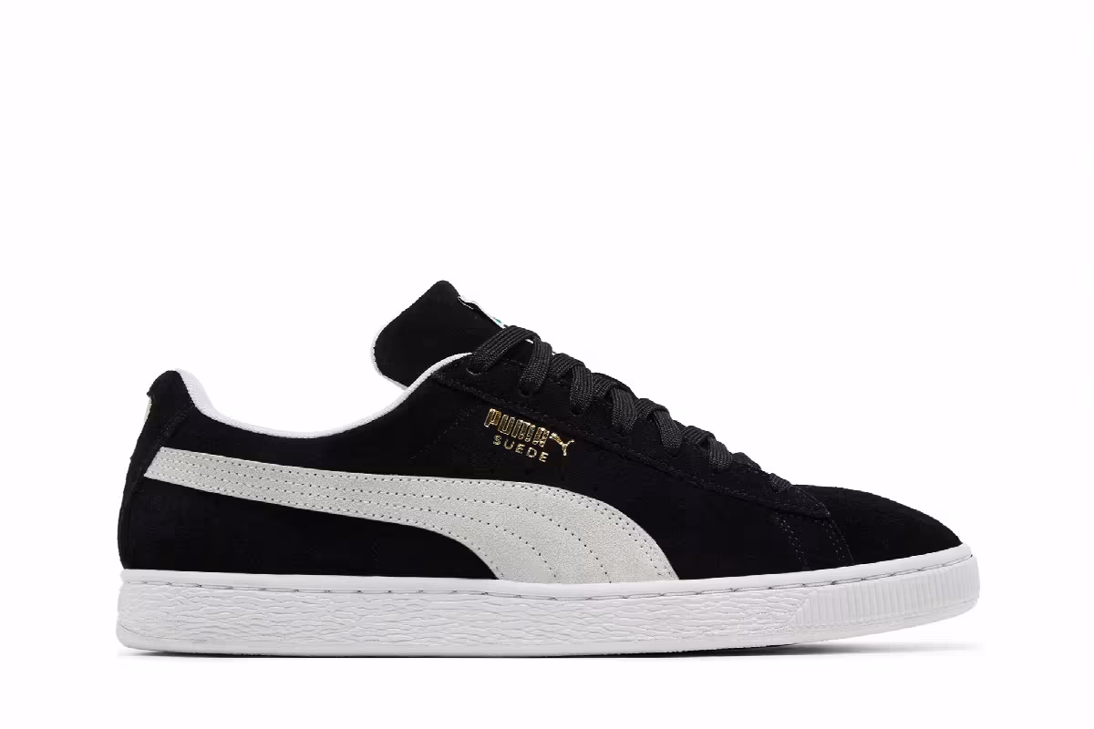 Puma Suede Classic Eco Black White, view 2