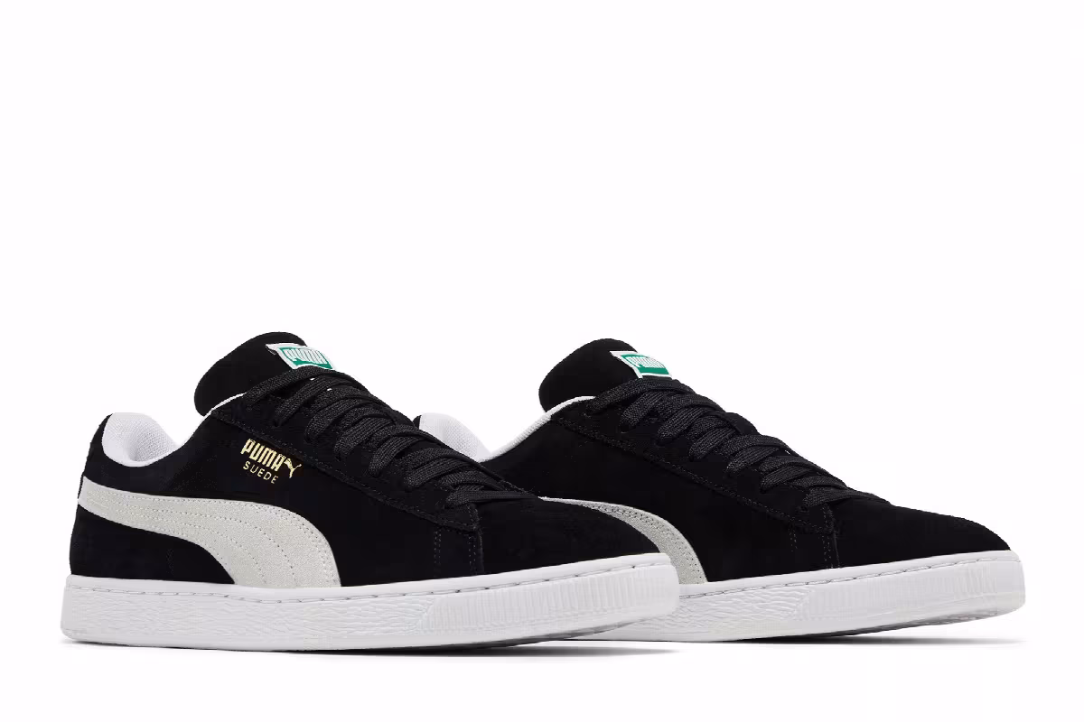 Puma Suede Classic Eco Black White, view 9