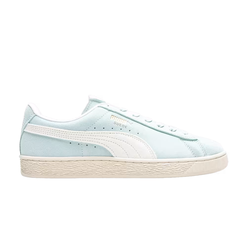 Charles F. Stead II x Puma Suede Green Glimmer White Baby Blue