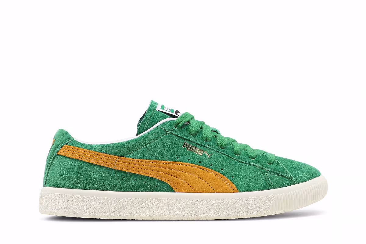 Puma Suede Vintage Amazon Green Saffron, view 2