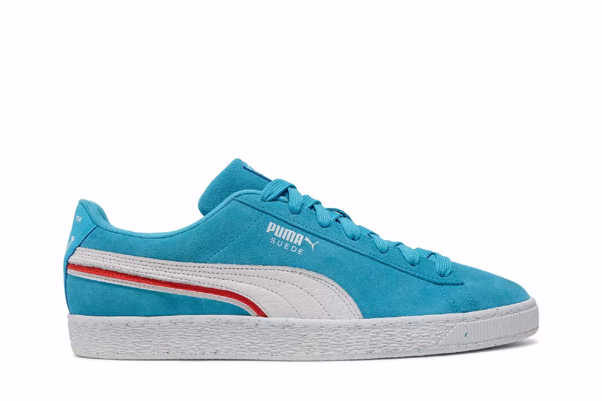 Kool-Aid x Puma Suede Triplex Blue Atoll Speckled, view 2
