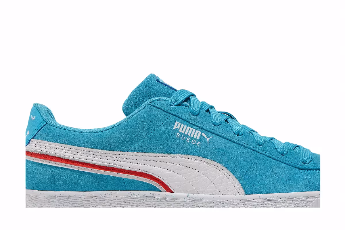 Kool-Aid x Puma Suede Triplex Blue Atoll Speckled, view 3