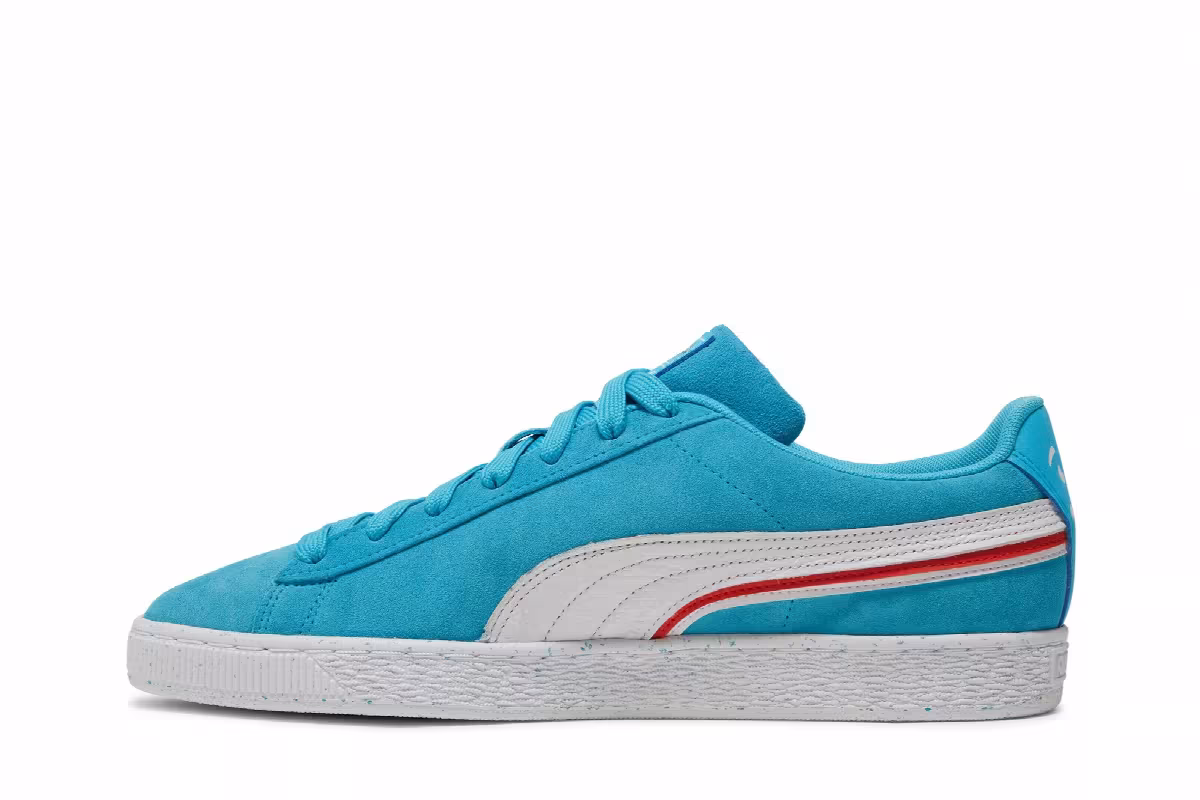 Kool-Aid x Puma Suede Triplex Blue Atoll Speckled, view 4