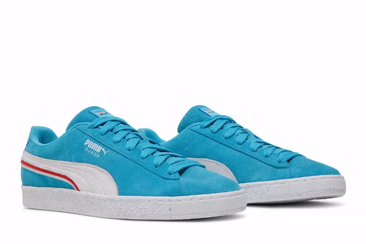 Kool-Aid x Puma Suede Triplex Blue Atoll Speckled, view 9