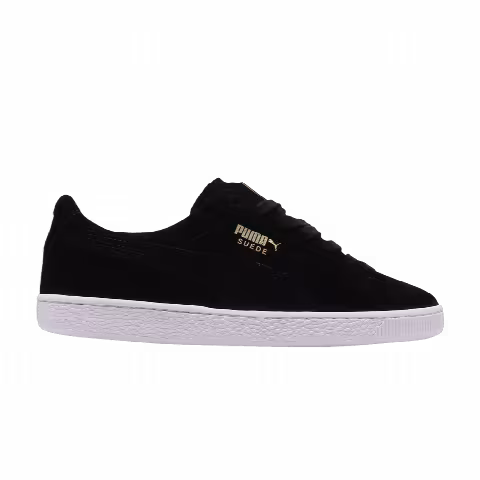 Puma Suede Classic Metal Badge 'Black White'