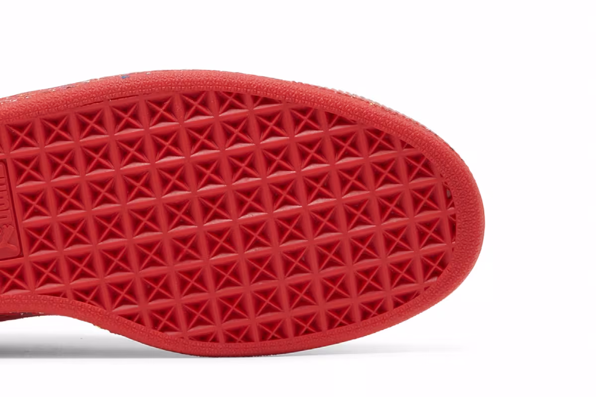 Puma Suede Triplex Mono Red Paint Splatter, view 6